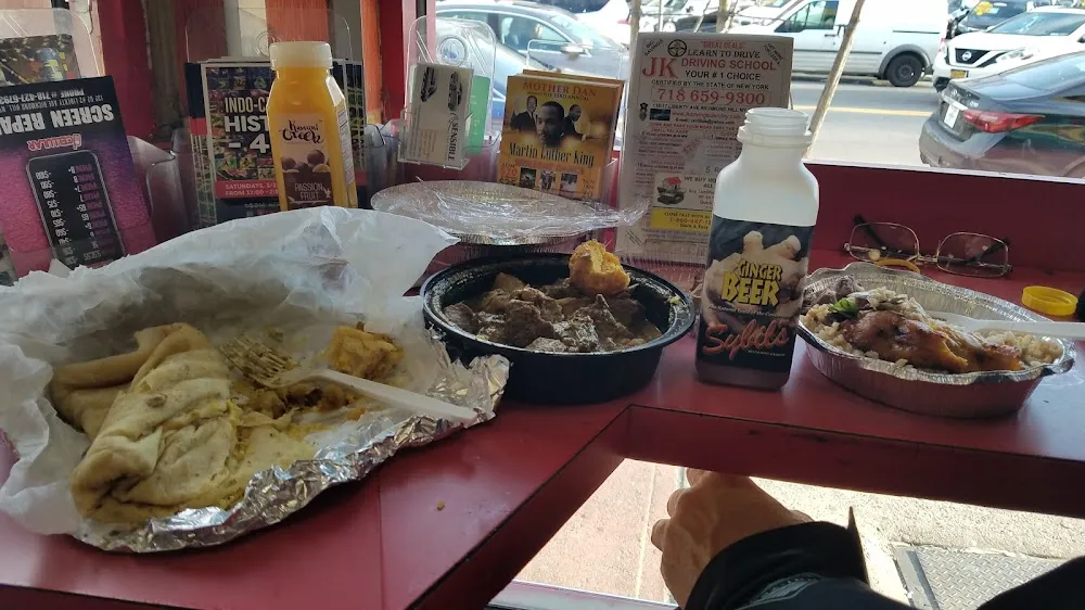 Curried Beef and Roti and Cookup Rice